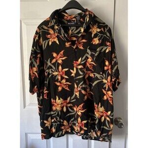 PURITAN Size XL Men’s Hawaiian Floral Shirt Short Sleeve
